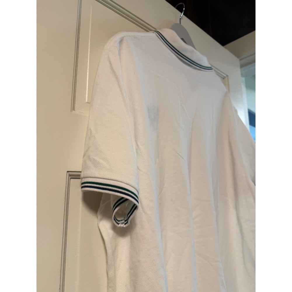 Polo Ralph Lauren Mens XL Classic Fit White Tennis Racket Embroidered Polo Shirt - Picture 5 of 7